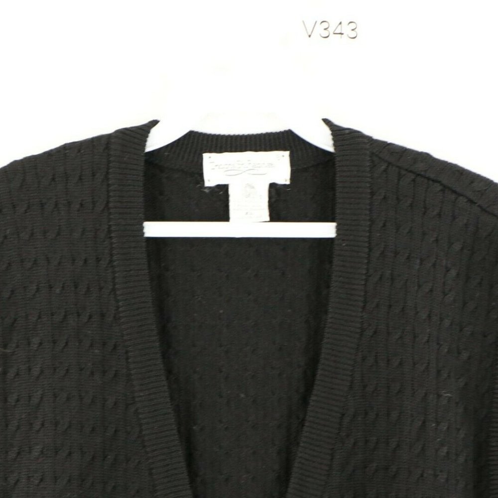 Vintage Rockabilly Wool Cardigan Sweater Vest - Picture 2 of 7